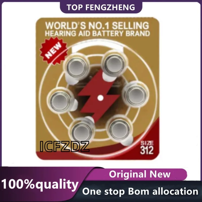 100New original Zinc Air Hearing Aid Batteries A312 312A ZA312 312