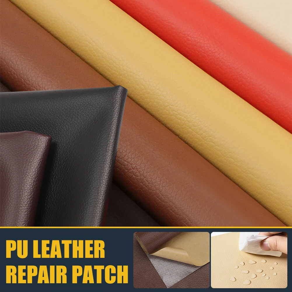 

100x137cm PU Leather Repair Sticker Self-adhesive Eco-leather Patches Repair Multicolor Patches Sofa Hole Car Seats Sticker