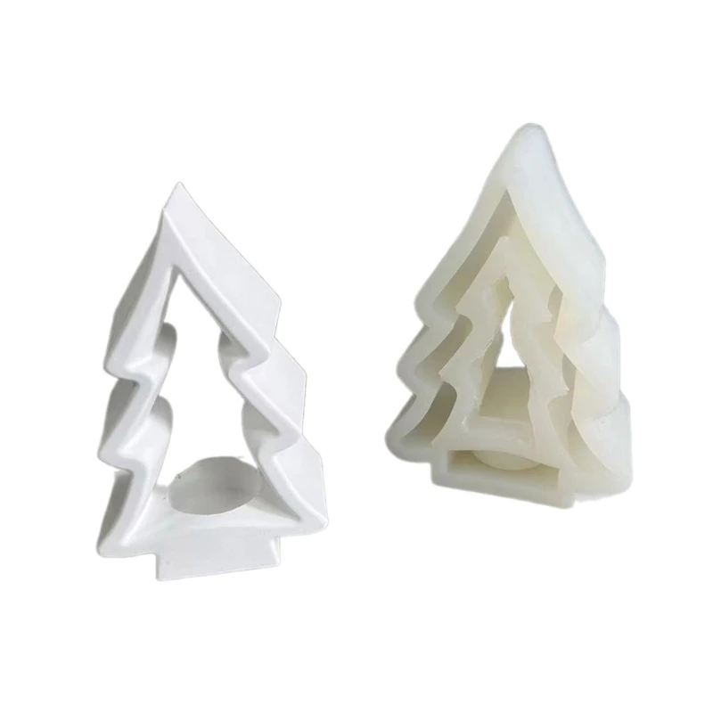 Christmas Tree Silicone Molds Epoxy Resin Mold DIY Holder Molds Table Ornament Making Tool for Making Crafts