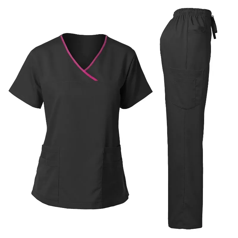 

Medical surgical uniform for women Short sleeved jogging uniform nurse pharmacy work uniform Clinic beauty salon work clothes