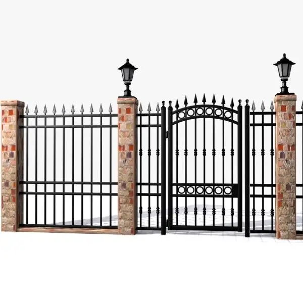 Golden Supplier Iron Gate Sliding Small Iron Gate Designs Wrought Iron Gate 2