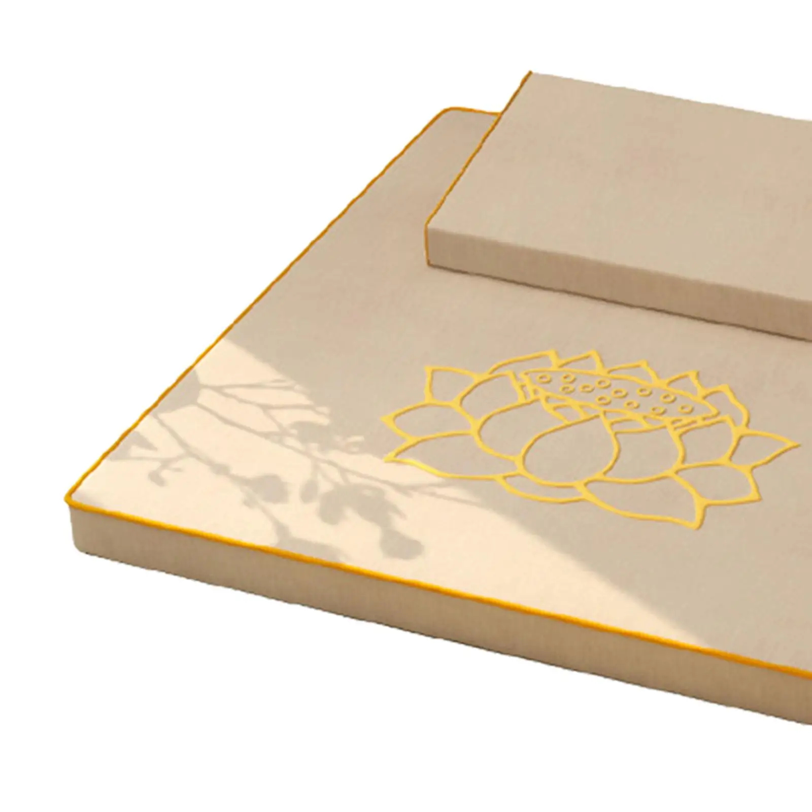 2 Pieces Meditation Cushion Washable Cover Thick Yoga Mat Set Floor Pillows