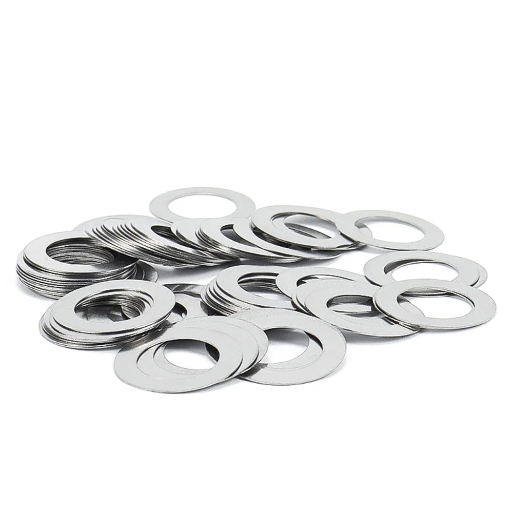 10-50Pcs M3 M4 M5 M6-M40 DIN988 304 Stainless Steel Adjusting Ultrathin Precision Shim Gasket Ultra Thin Flat Wafer Washer stainless steel washer