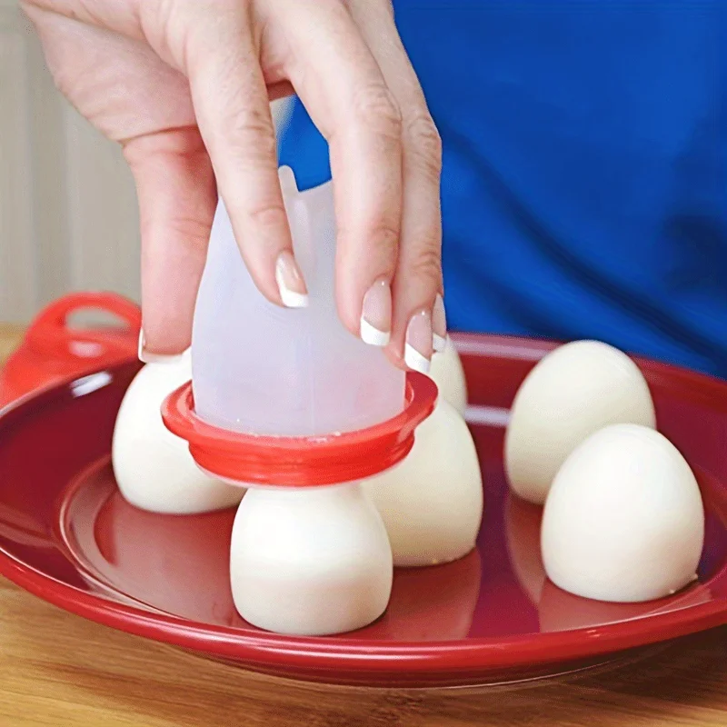 Silicone Egg Poacher High-Temperature Resistant Cooking Cups Egg Boiler Mold Cup for Perfect Hard Boiled Eggs Easy Shellless Breakfast Prep