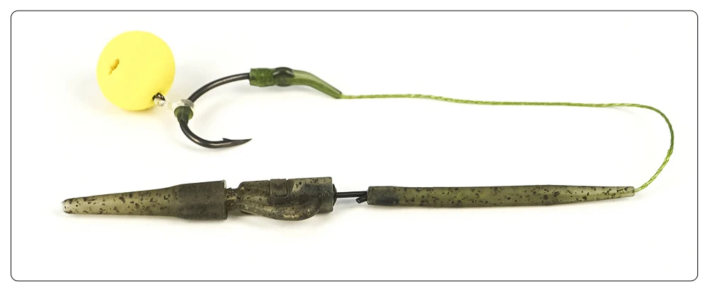 Hirisi Quick-Change Carp Rig Kit 40 Stück Sicherheitsblei-Clips + Anti-Tangle-Ärmel und Wirbel Angelzubehör M11 – Detail 2