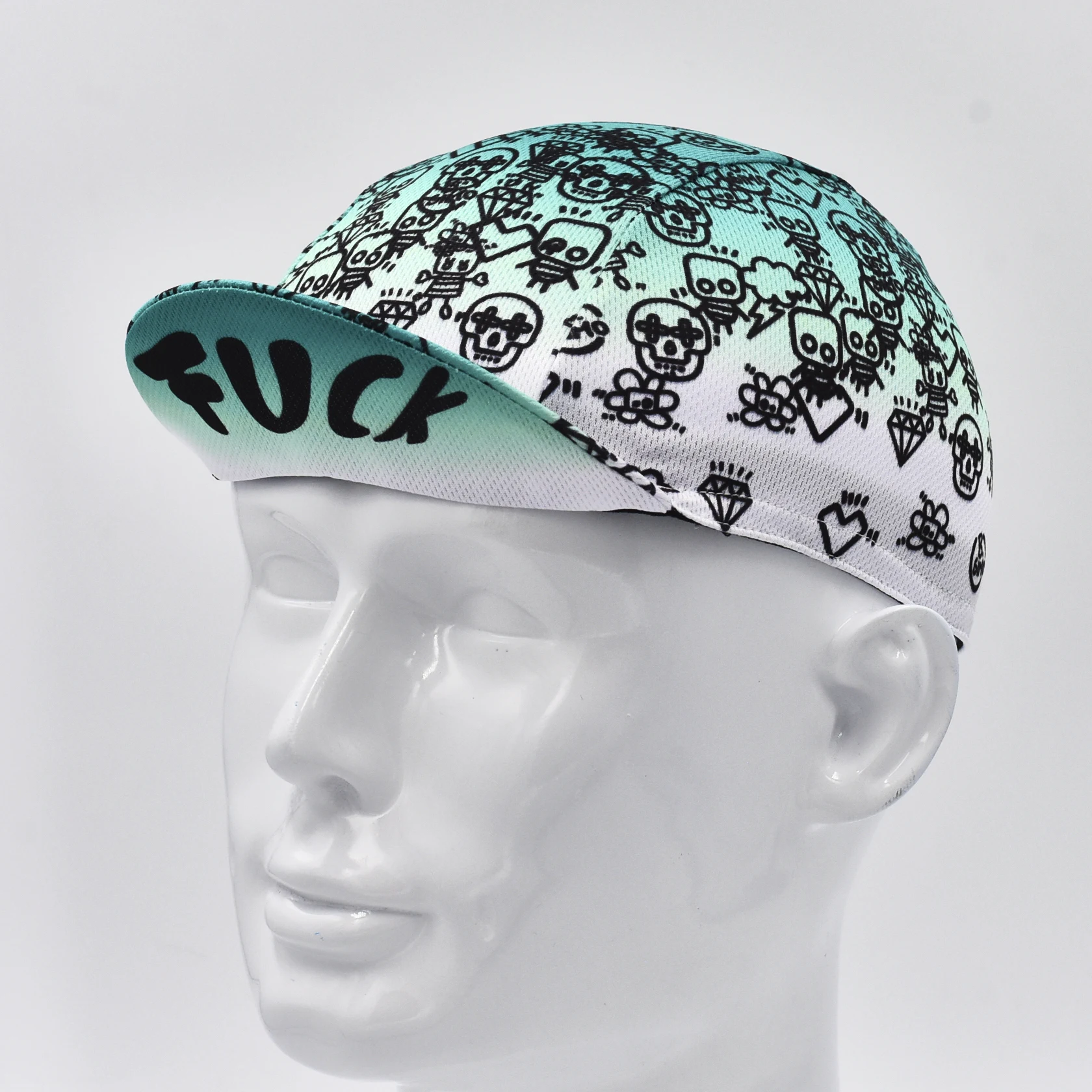 Classic Retro Men Print Cycling Caps Bicycle Quick Dry Sports Bike Hats 3