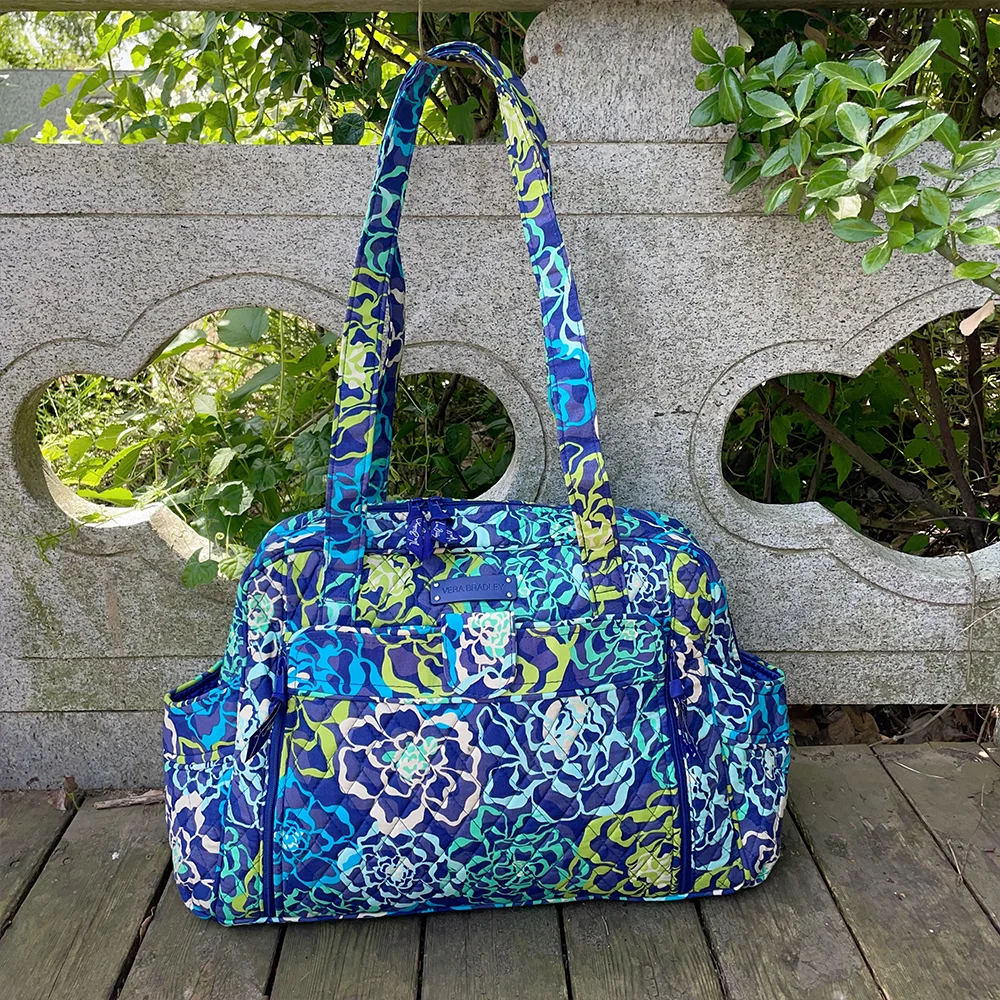 VB environmentally friendly pure cotton large capacity mommy bag, women's shoulder bag, large capacity portable travel bag 5
