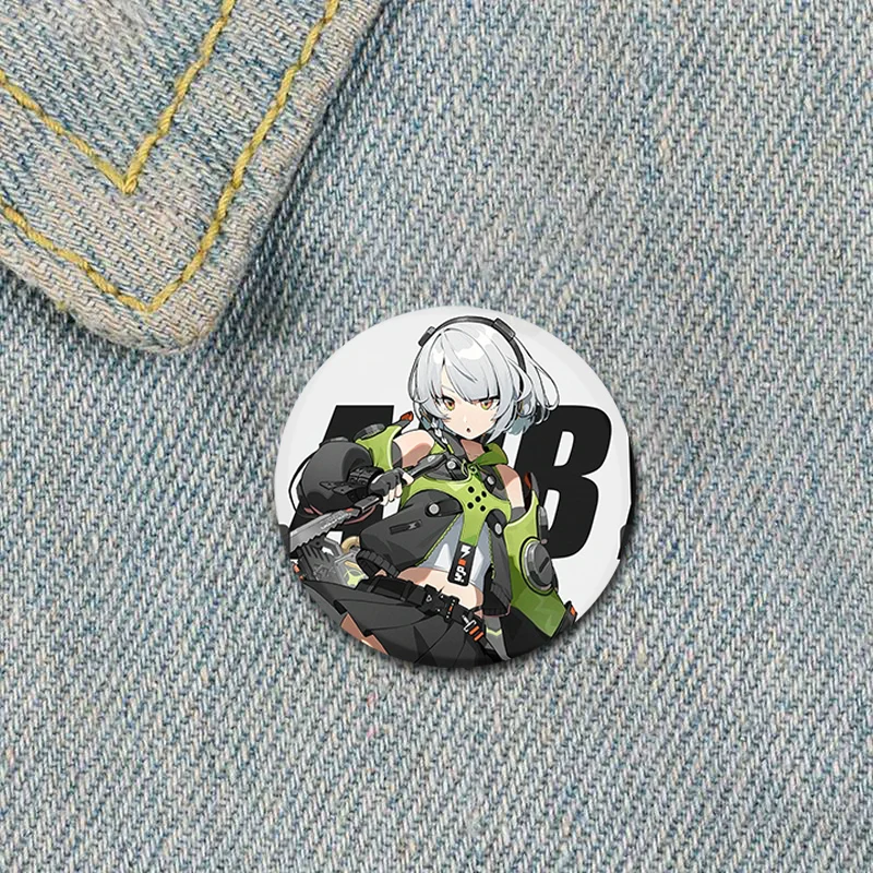 Hoshimi Miyabi Nicole Demara Cartoon Badge Zenless Zone Zero Anime