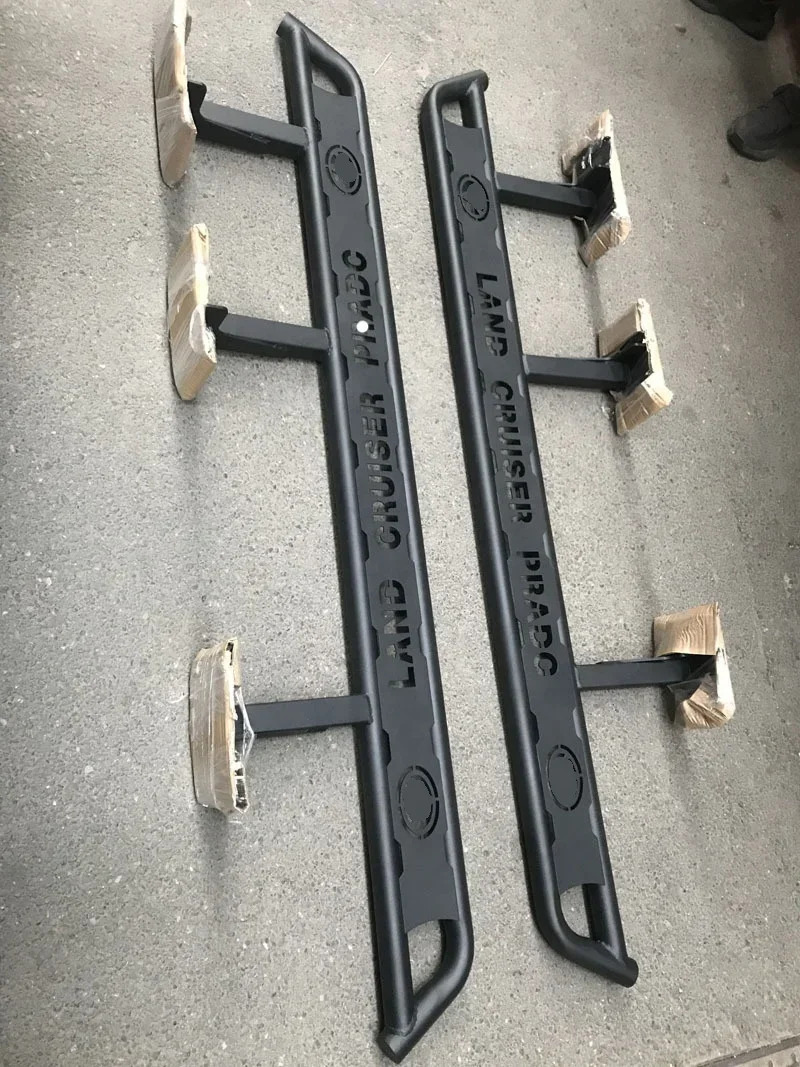 Off Road 4X4 Accessories Side Foot Step Bar Pedal Running Board Door Side Step For Land Cruiser Prado custom