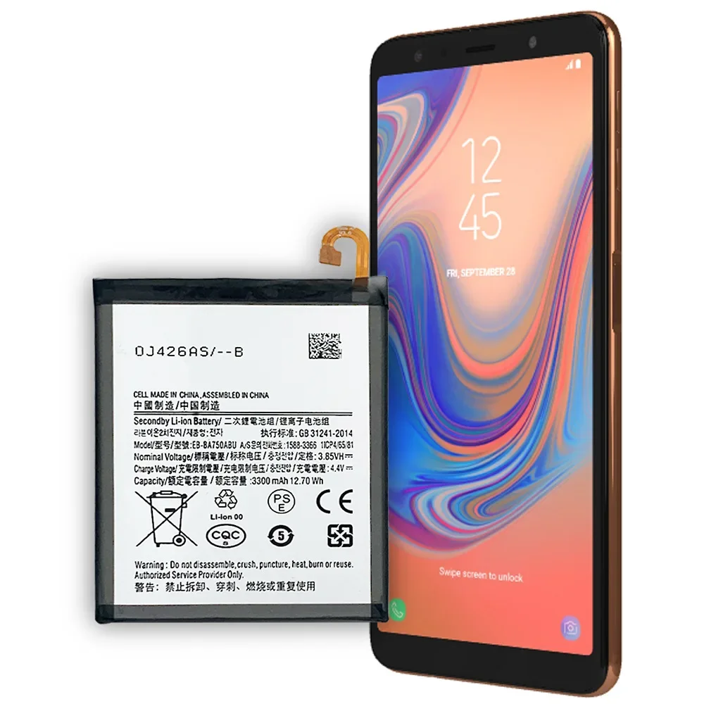 EB-BA750ABU 3300 MAh Phone Battery For Samsung Galaxy A7 (2018) SM