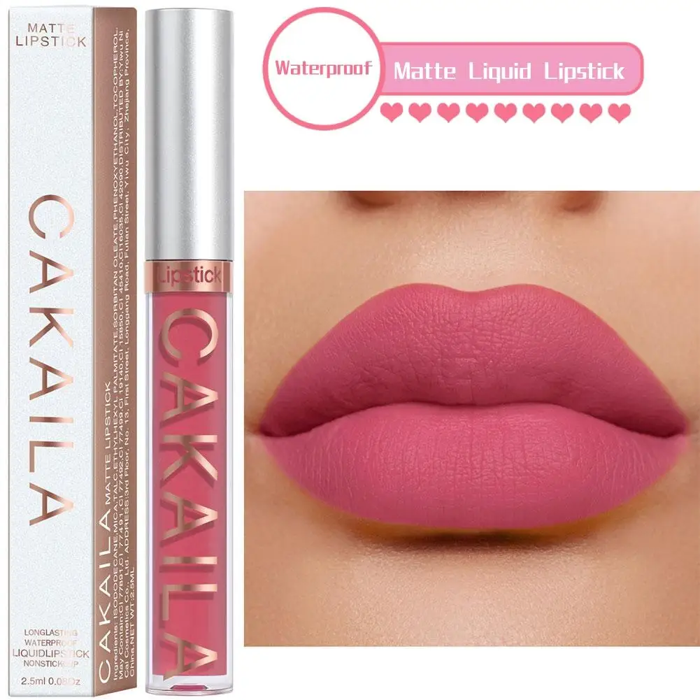 18 Colori Nude Lip Gloss Matte Velvet Lip Glaze Waterproof Lip Stick Red Sexy Women Tint Lipgloss Make Up Cosmetics Long Lasting