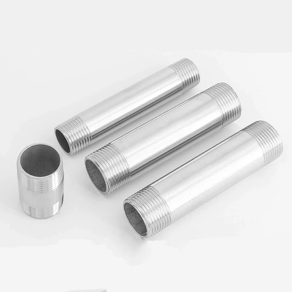 Capezzolo Inox Lungo Capezzolo Per Tubo In Acciaio Inox 316 - Filettatura NPT 1 Pollice, Lunghezza Completa, Nuovo Tubo Inox 316 Nuovo - Foto 2