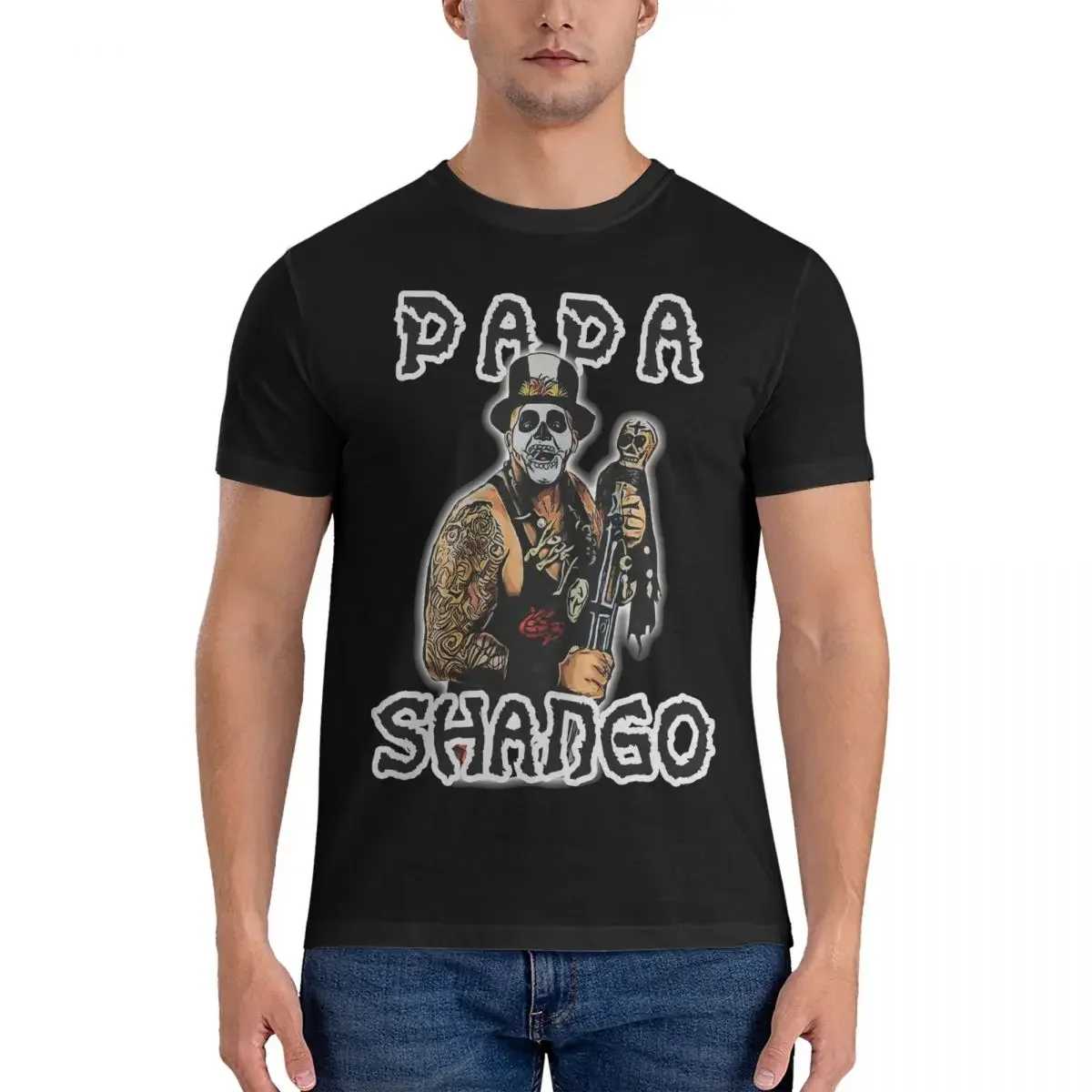 

Awesome Papa Shango T-Shirt Men Round Collar Pure Cotton T Shirt Razor Ramon Short Sleeve Tee Shirt Unique Clothing
