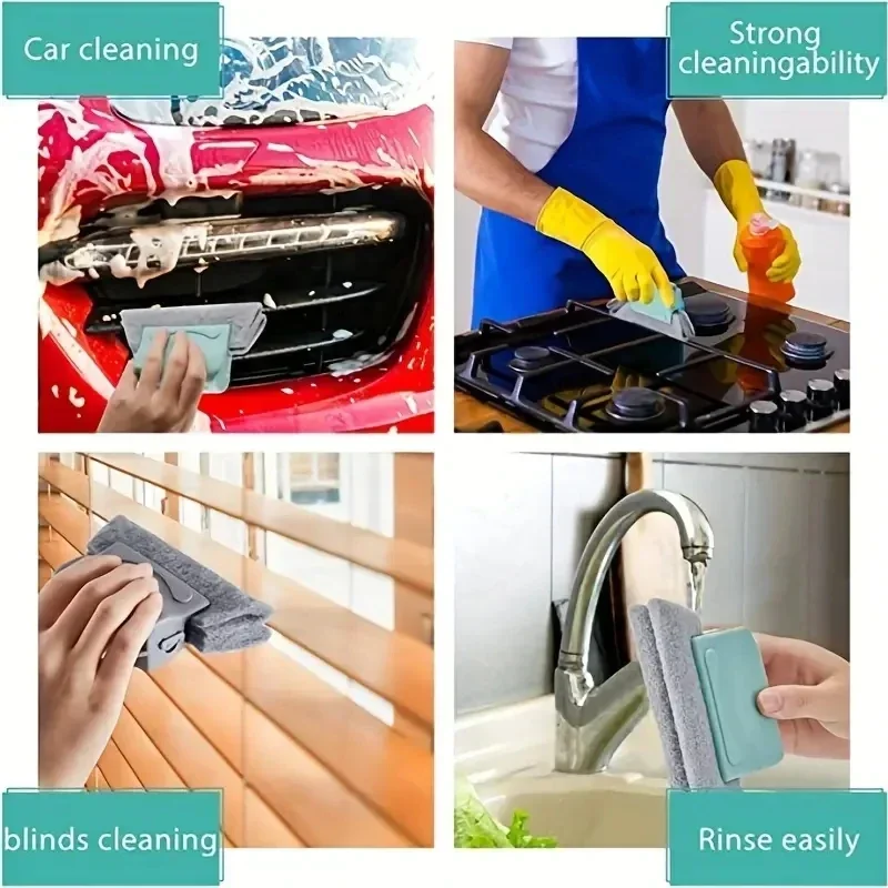 Small Window Groove Cleaning Brush Tool Door Window Sill Track Cleaner Lightweight Durable Stainless Steel Material 6