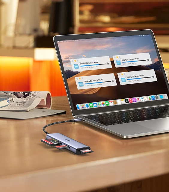 Lettore Schede USB C UGREEN 4 In 1 - Per SD, TF, CF, MS, Compatibile Con IPhone, IPad, Android - Foto 8