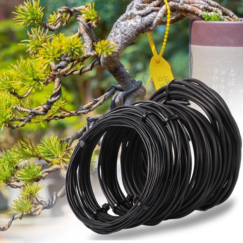 Bonsai wire 5m/10m Bonsai Wire Plant Support Anodized Aluminum Bonsai Training Wire For Plant Shapes Garden Accessories