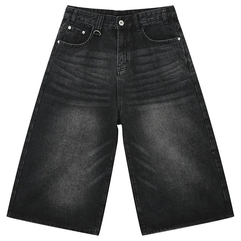 Summer Men&rsquo;s Ripped Casual Jeans Pants Trendy Lightweight Denim Trousers Relaxed Fit Male Fashion Streetwear