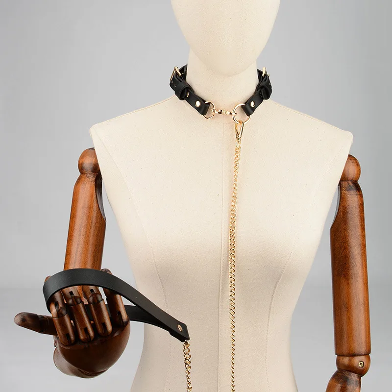 

Classic Restraints Choker Leather Cowskin Soft Wear Comfortable Necklace Jewellery British Woman Fashion