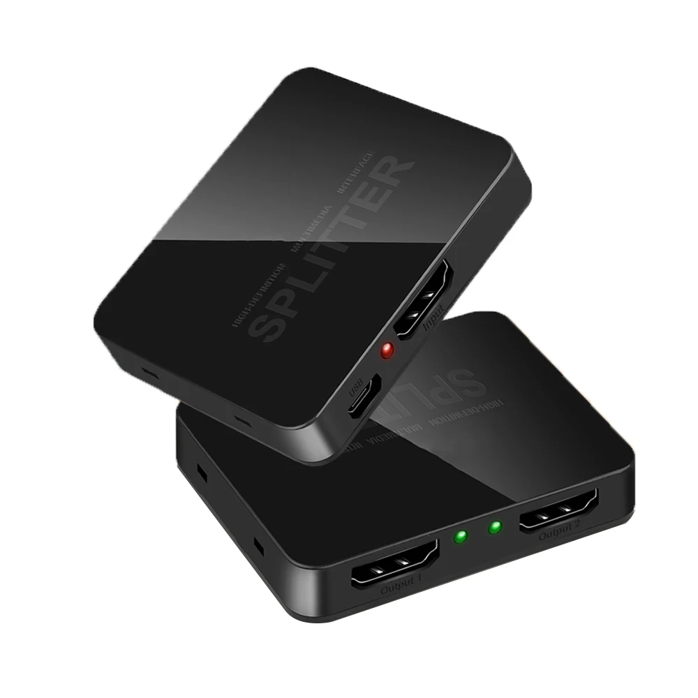 4K Hdmi Splitter Hd 1080P Video Hdmi Switch 1 X2 Splitter 1 In 2 Out Distributore Amplificatore Doppio Display Per Hdtv Dvd Ps3 Xbox