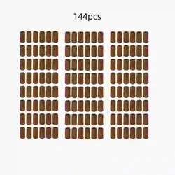 Knitted Furniture Floor Protector Socks - Anti - Slip, Silent, and Thickened Chair Leg Covers (Coffee - 144pcs)
