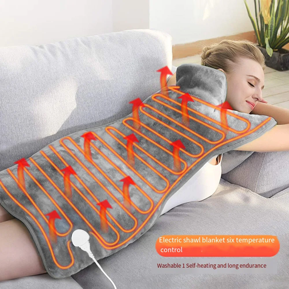 

Heated Blanket Wrap Portable Electric Blanket Shawl Blanket Winter Heats Up Quickly Heated Cape Pad Warm Neck Shoulder Back
