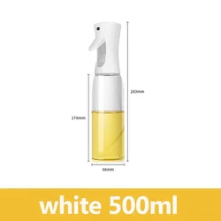 2-in-1 Olive Oil Sprayer and Dispenser for Cooking and Kitchen Use (500ml white)