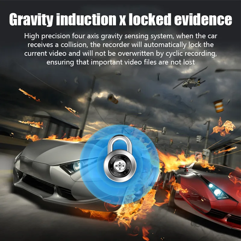 HD Car Dash Cam with Night Vision and Parking Monitor