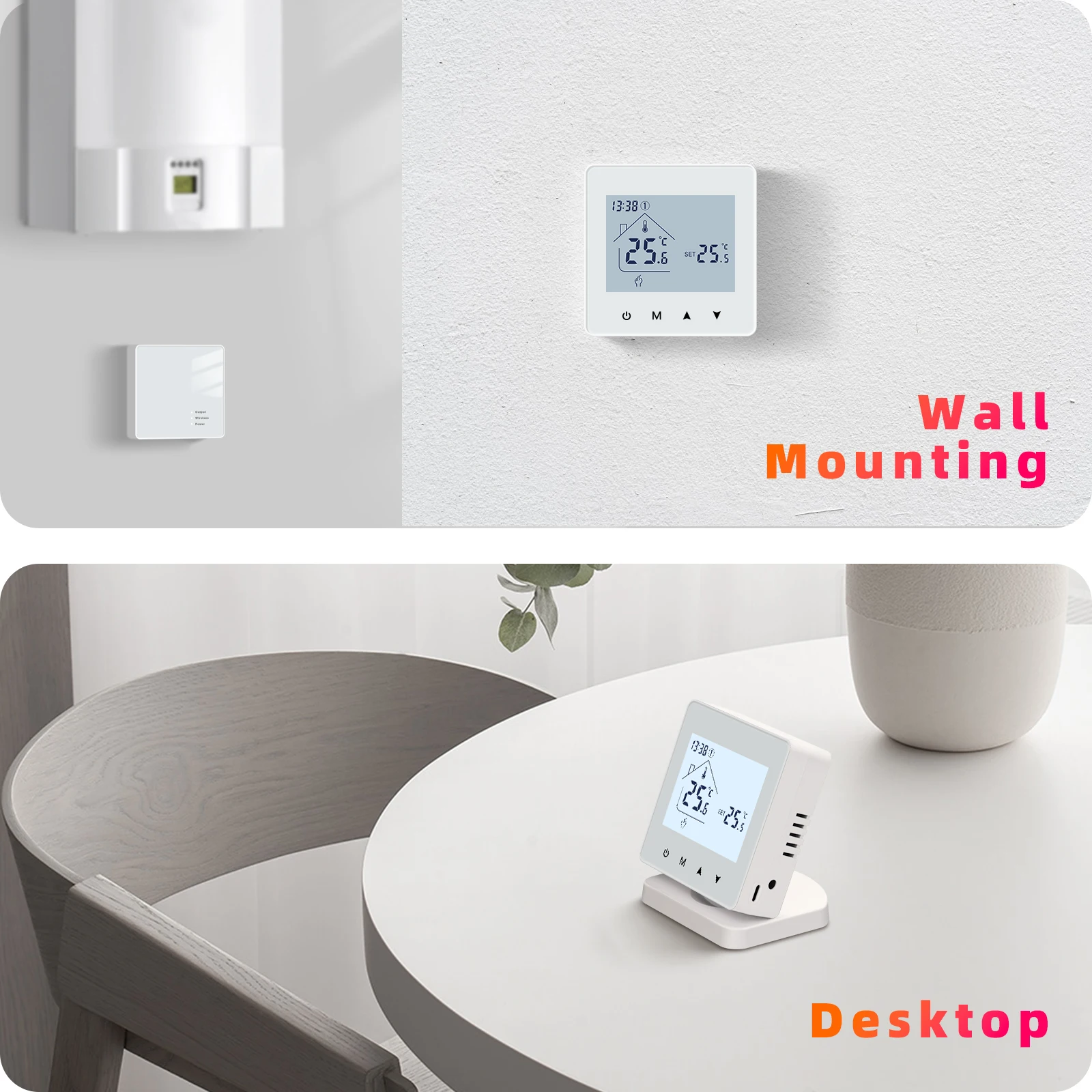 Termostato de calefacción de caldera de gas inalámbrico receptor Free WiFi  el termostato - China Termostato inteligente, Gas Boilor