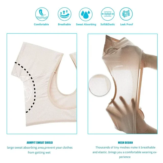 부드럽고 편안한 소재와 다양한 종류로 여성들의 땀에 대한 불편함을 해소해주는 세탁 가능한 티셔츠 모양 땀 패드