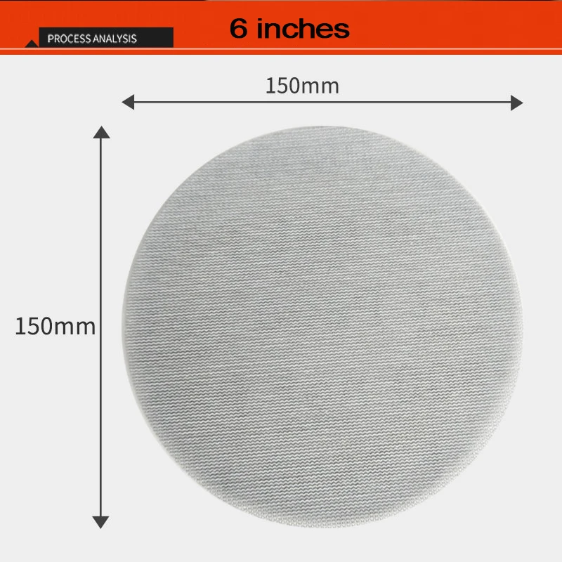 MIRKA Sandpaper Mesh Disc 6 Inch 150 mm Aluminum Oxide Dust-Free And Anti-Blocking Abrasive Car Surface Sanding