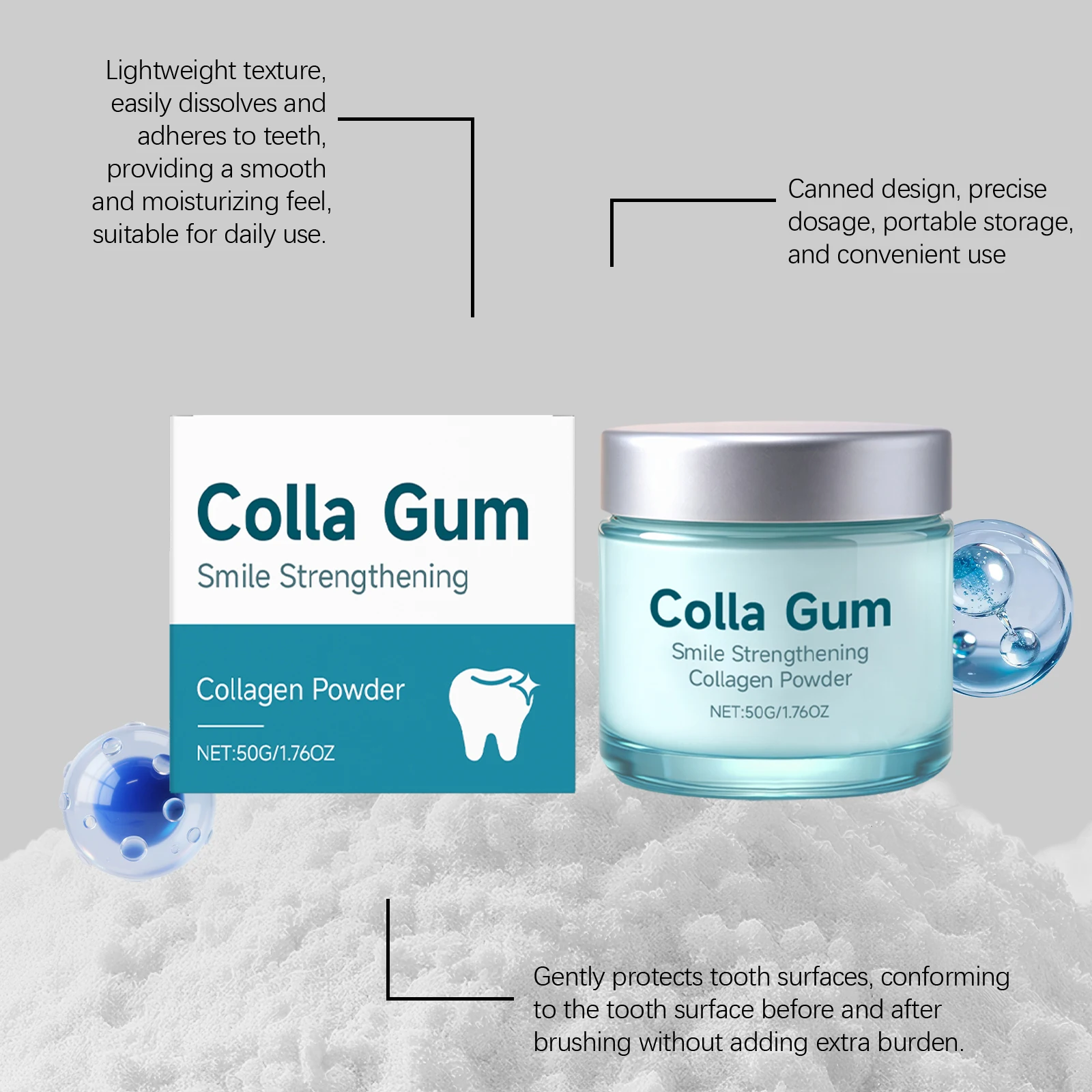 Collagen Whitening Tooth Powder Image 8