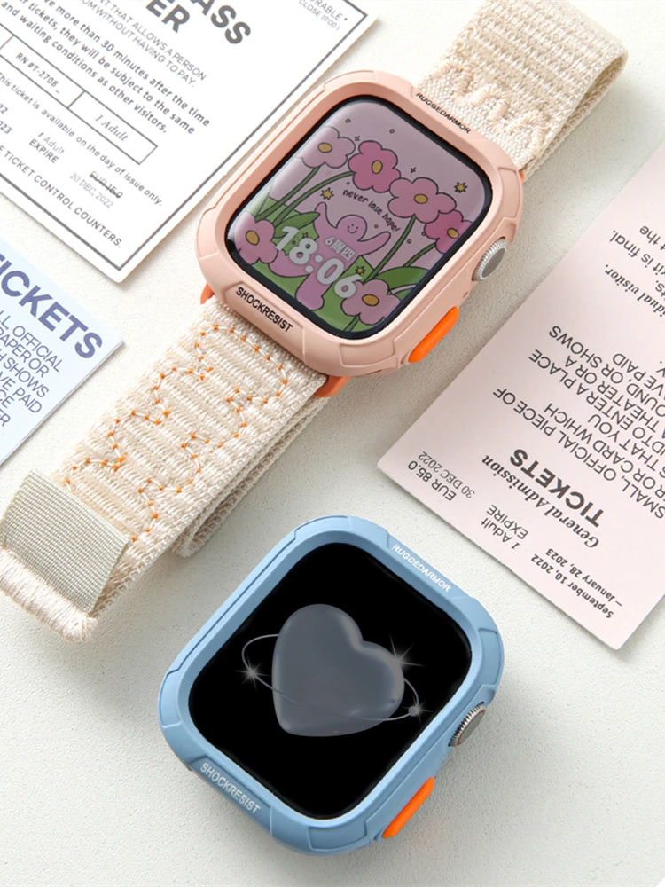 Stylish Letter Armor Shockproof Watch Case - Premium Anti-Fall Protection Cover