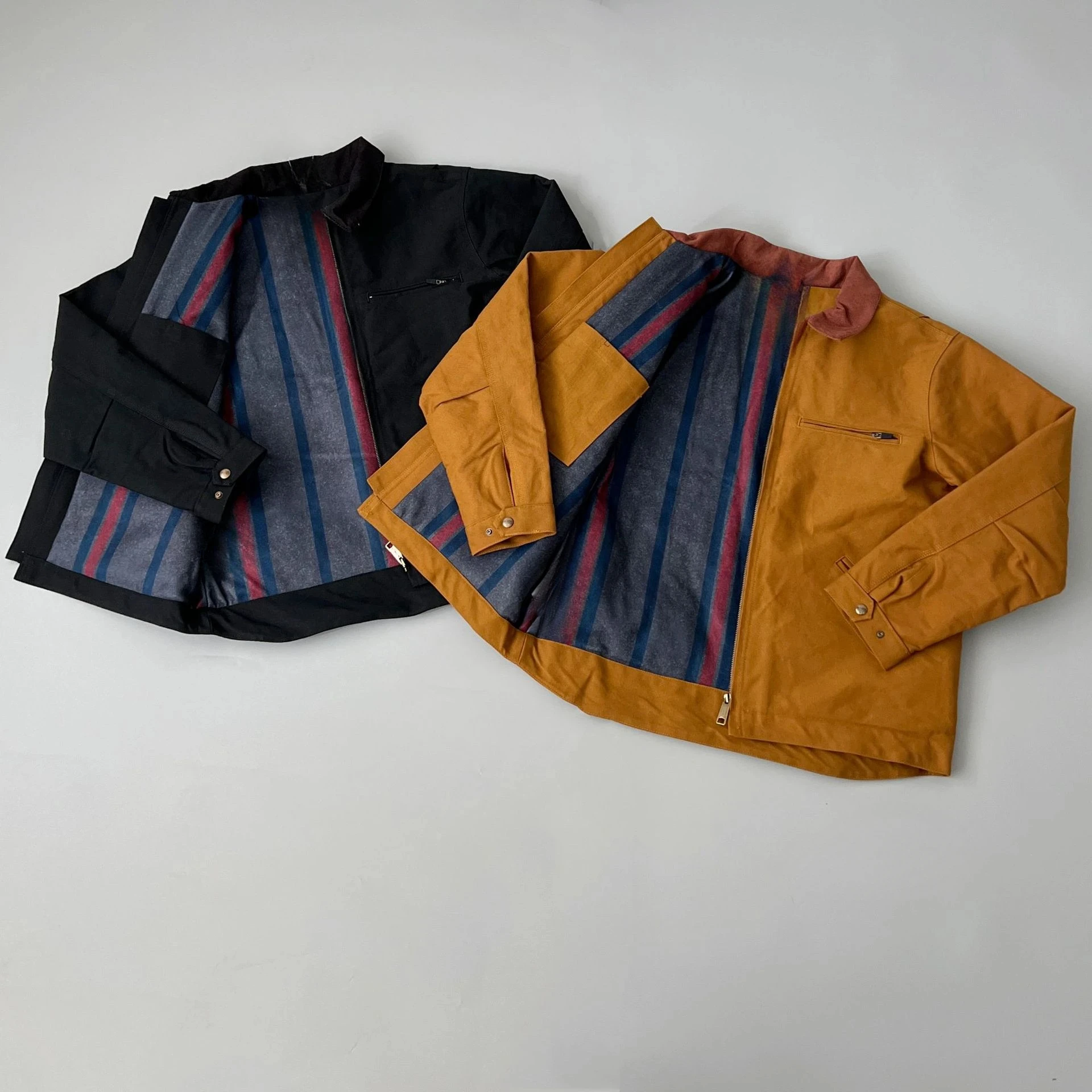 

Interstellar Crossing American Detroit Flip Collar Workwear Stiff Jacket winter jacket men Japanese Streetwear harajuku