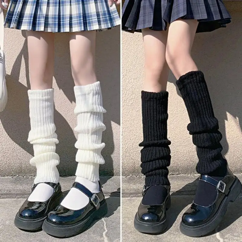 1Pairs Women Leg Warmers Winter Girl Female Leg Cover For Gym Fitness Nylon Latin Dance Ballet Yoga Loose Socks Long Stocking