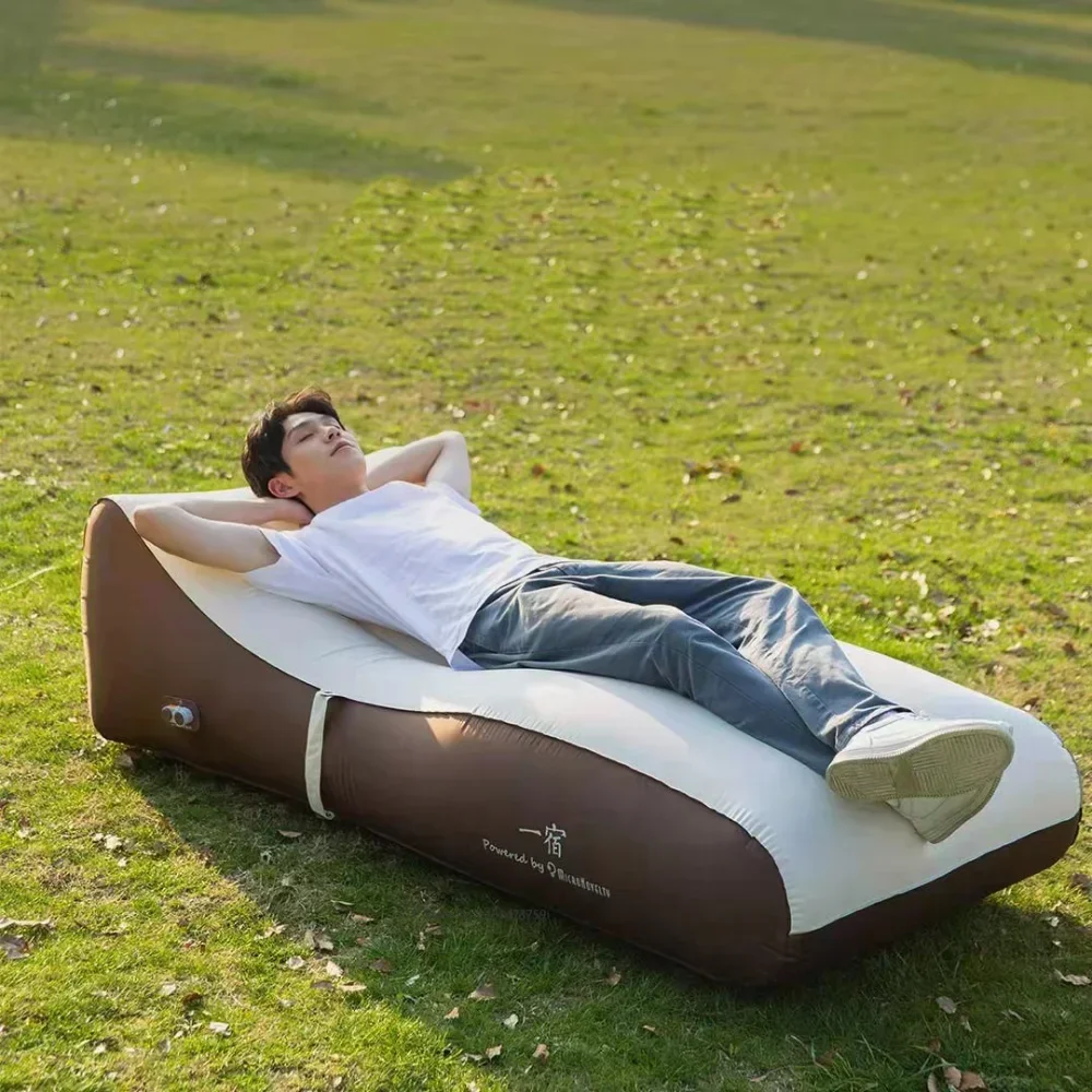 Automatic Inflatable Single Person Bed Air Cushion Bed Outdoor Camping Portable Folding Mattress PS1 Inflatable Sleeping Pad