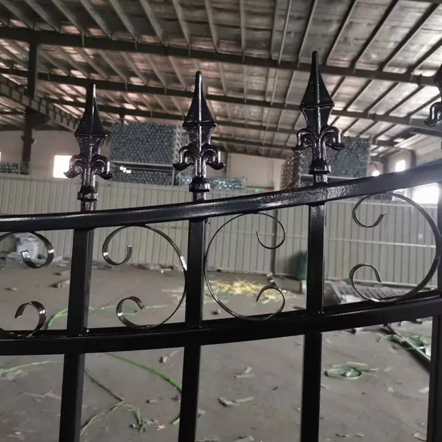 Main Gate Design Iron Fence And Gates Metal Laser Cut Garden Fence Wrought Iron For Garden