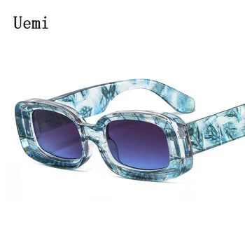 2022 New Fashion Punk Square Sunglasses For Women Men Small Rectangle Frame Vintage Designer Sun Glasses Trending Shades UV400 E 1