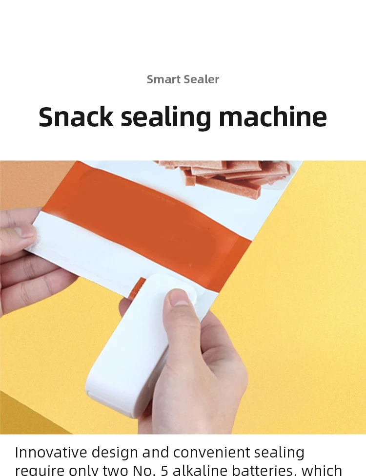 Description Picture 2 of itemVacuum Sealer Mini Snacks Sealing Household Heat Plastic Sealing Machine Handheld Food Preservation Portable Kitchen Gadget Safe