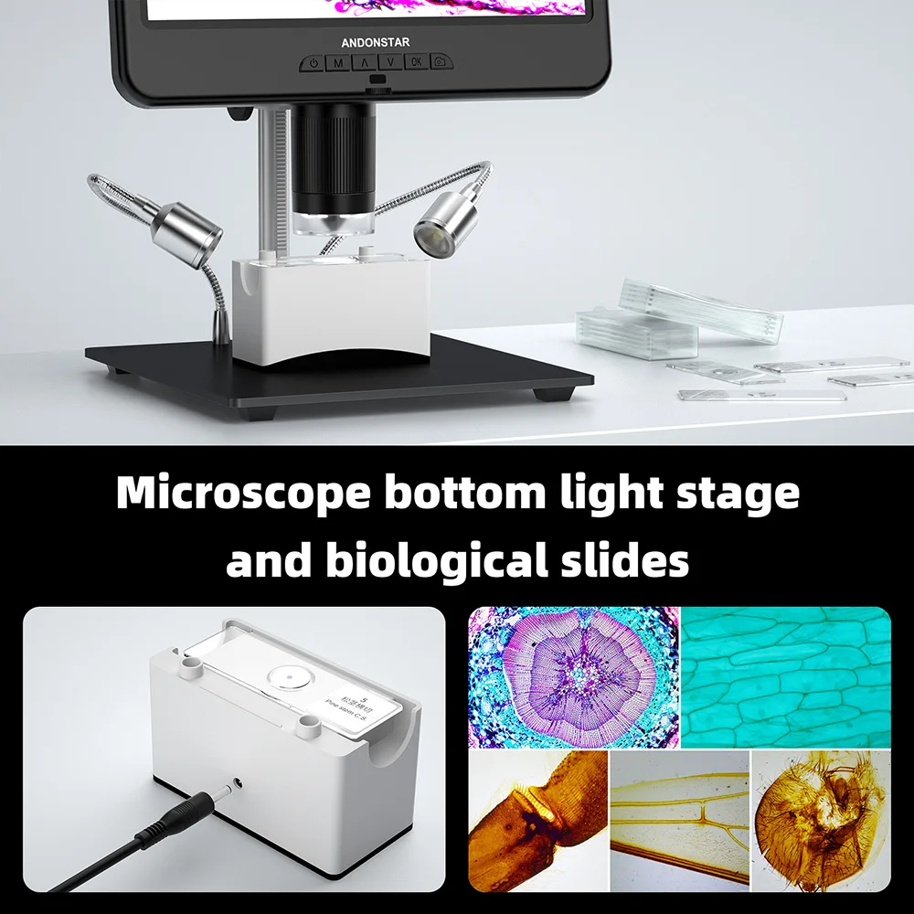 Andonstar AD210 Digital Microscope 10.1 inch Adjustable LCD for Electronics Microscope Tool PCB/SMD 1080P Soldering Microscopio 5