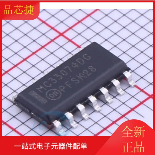 

10pcs orginal new MC33074DR2G silk screen MC33074DG SOP14 operational amplifier IC chip
