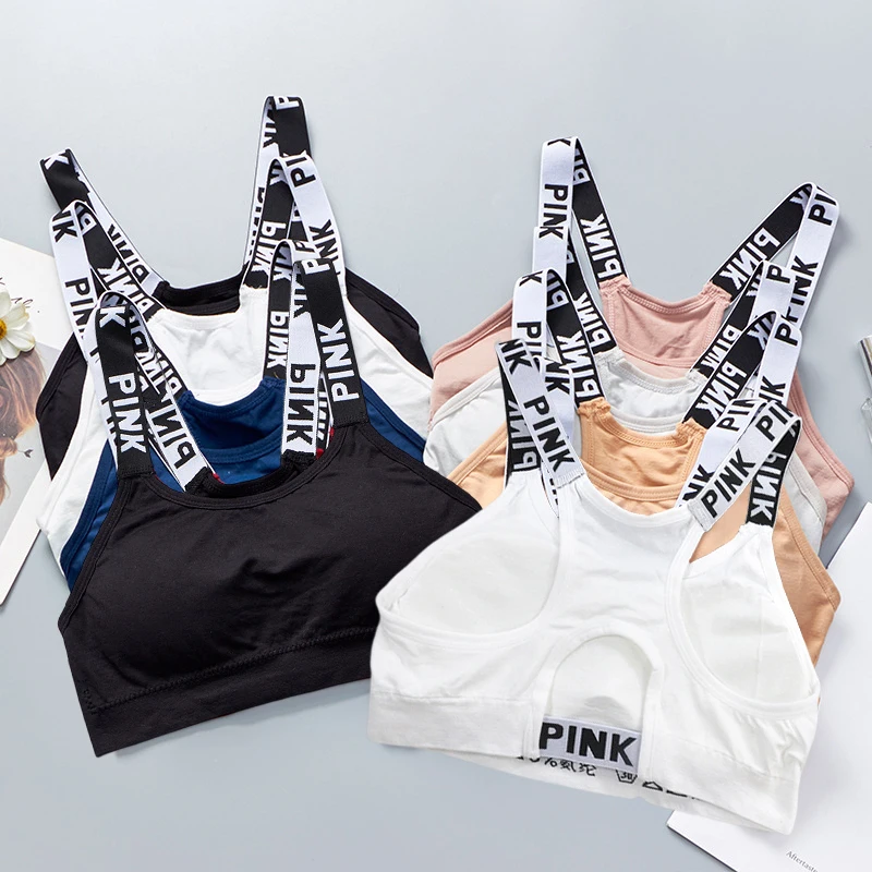 

Women's Sports Bra Push Up Fitness Bra Yoga Bra Sport Underwear Running Gym Fitness Tops Black White Letters Seamless Underwear