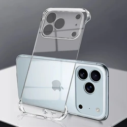 Frameless Slim Clear Transparent Hard Phone Case Cover - iPhone 17 Pro (Transparency)