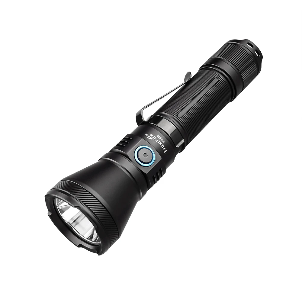 Lampe de poche Dulled de l'armée aste avec chargement USB, torche Ip68, olla fire T40R, 1800 lador, 550 mètres, 18650