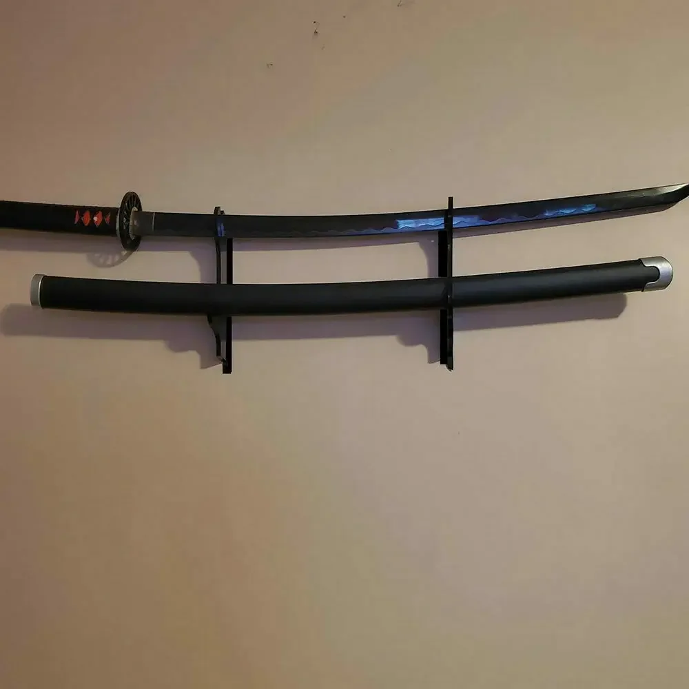 1 Stks Zwaard Houder Muur Mount Samurai Zwaard Katana Wakizashi Display Houder Stand Beugel Hanger 2-Tie