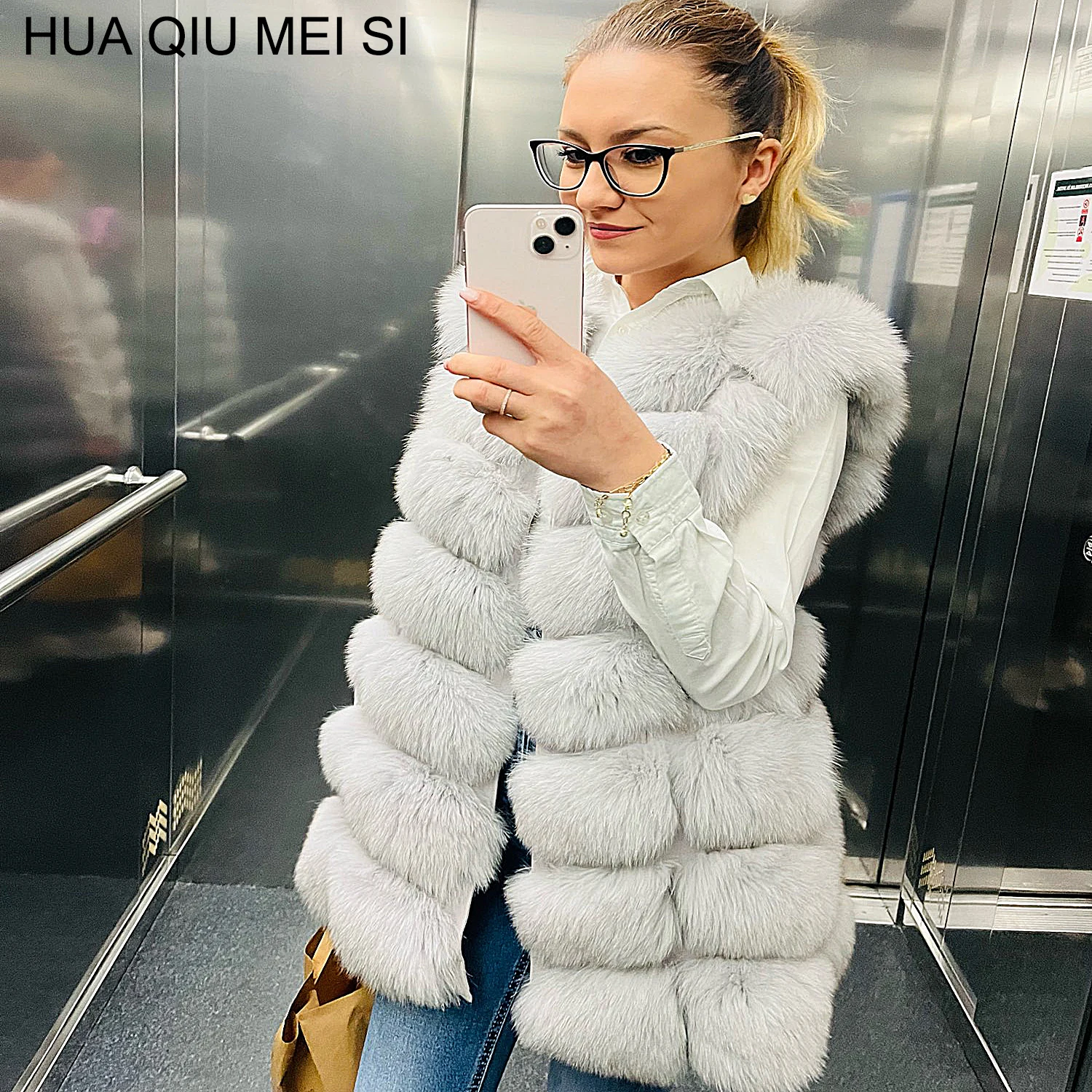 Natural fox fur vest ladies winter autumn coat warm vest made of natural fur women's vest real fur vest genuine fur coat fur ves new style women faux fur vest ladies plus size fur jacket female winter warm medium fox fur coat high quality fur vest