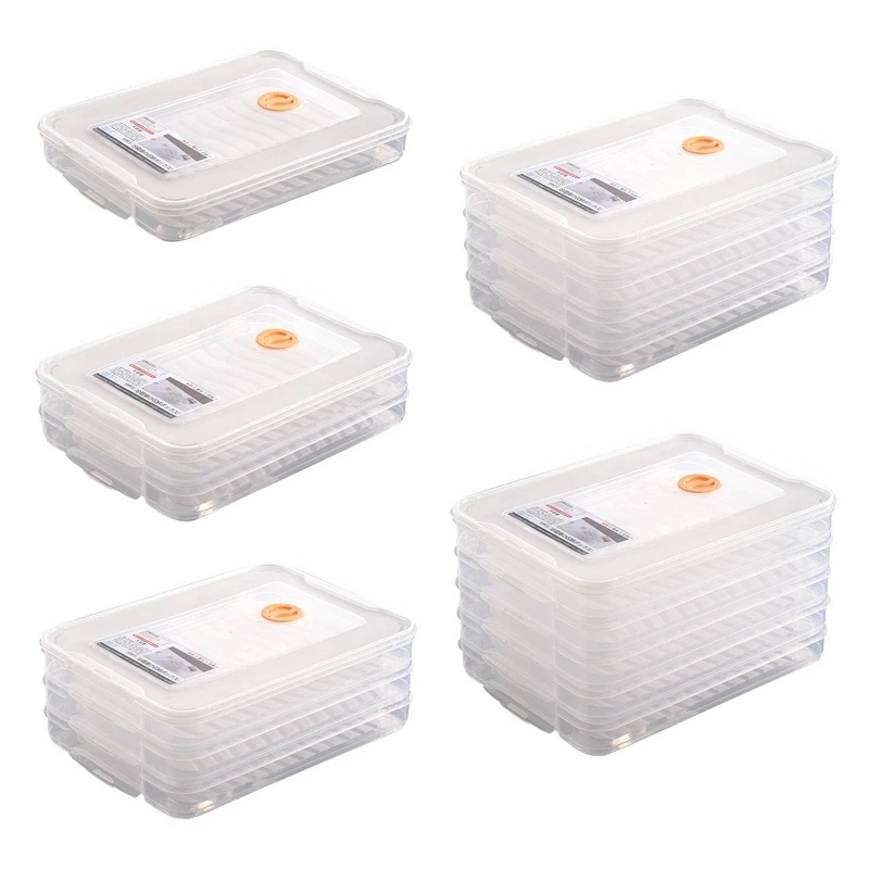 

Refrigerator Storage Box with Sealing Lid for Fresh Kitchen Accessories for Home Fridge Dumplings Vegetable Egg