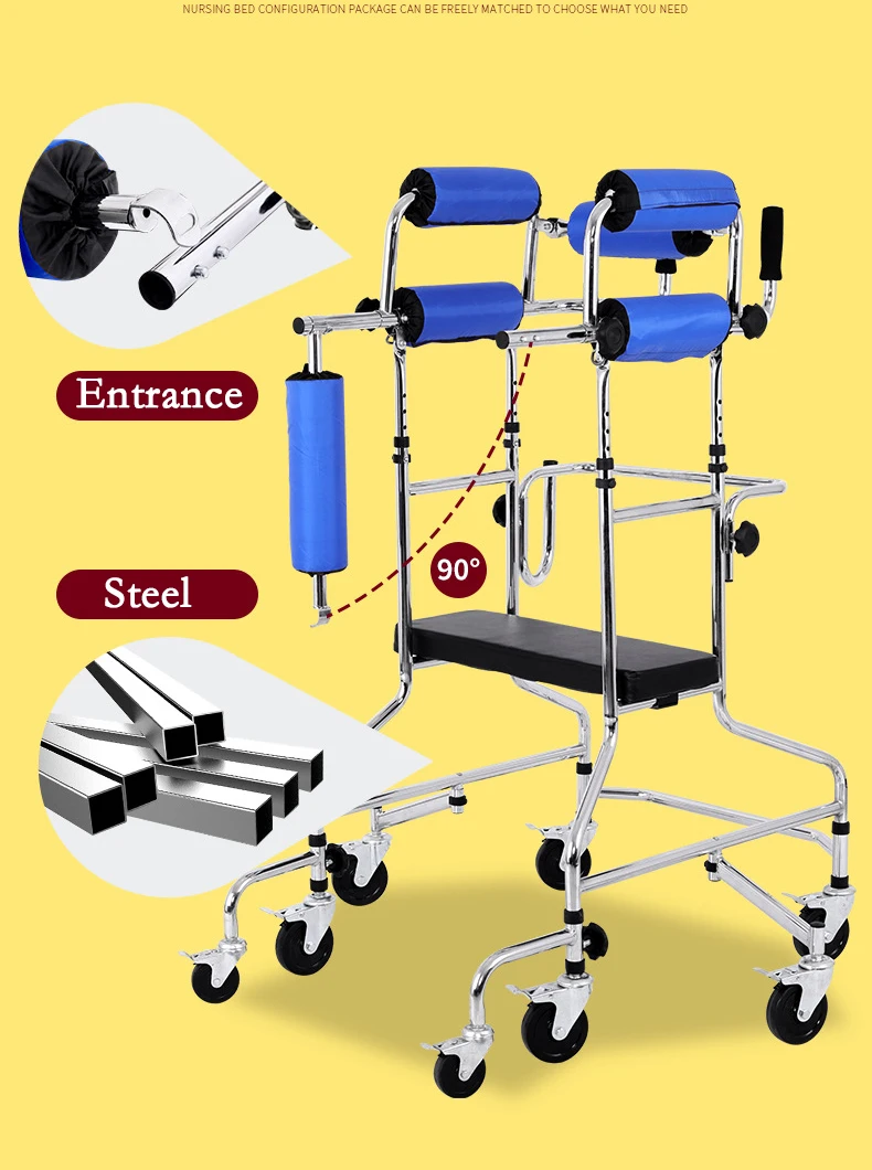 Rehabilitation equipment walking aid hemiplegic mobility tool adjustable standing aid device walking aids for disabled 4