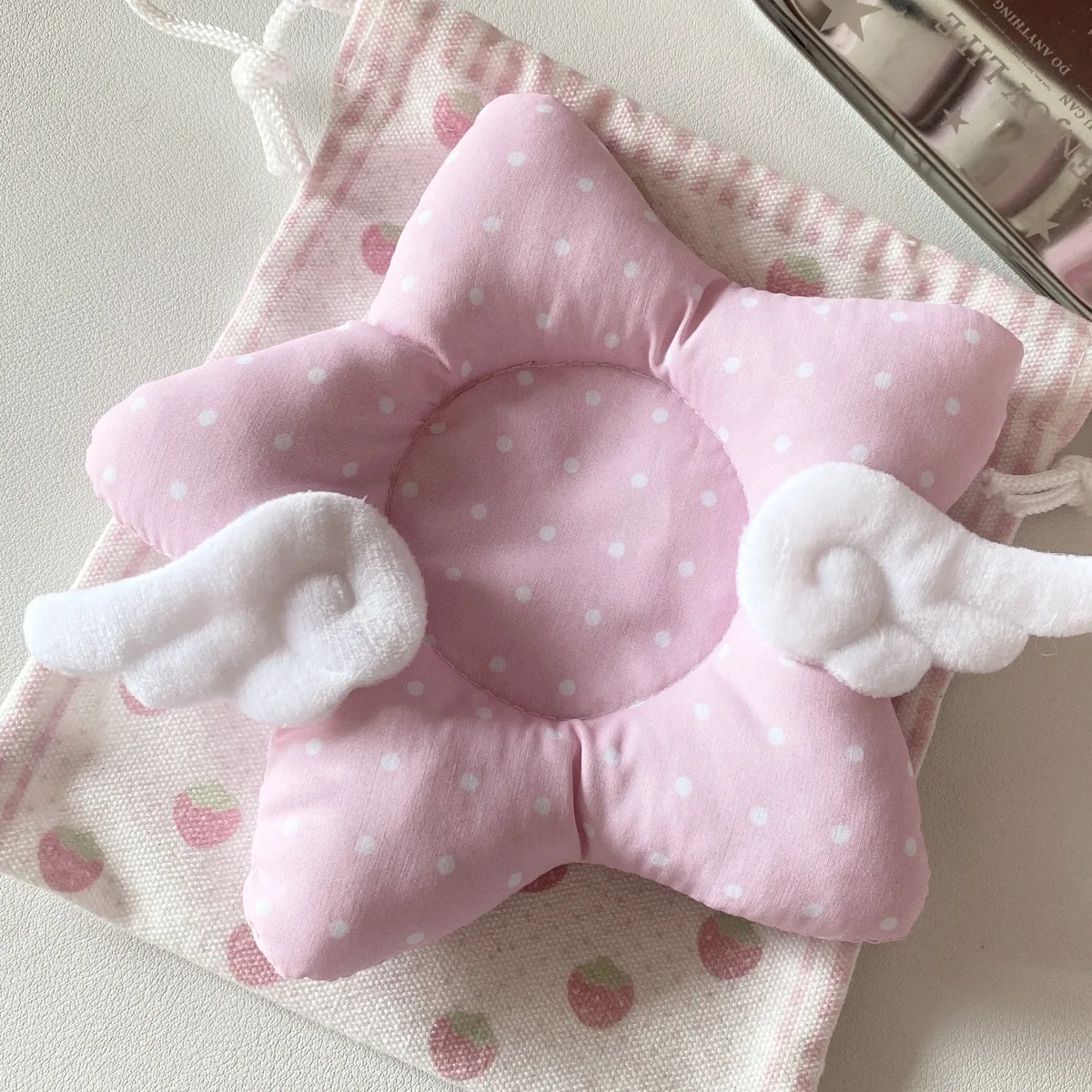 Cup Coaster Photo Prop Heat Resistant Cushioned Polka Dot Star Wings