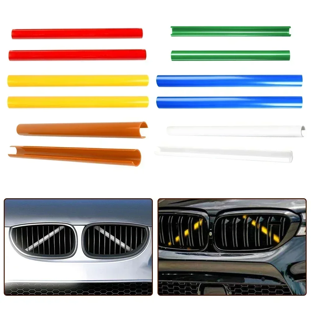 Jaronx Inserti Griglia BMW A V – Coperture Per Barra Di Rinforzo – Compatibili Serie 1 2 3 4 5 6 7 – ABS Blu – 2 Pezzi