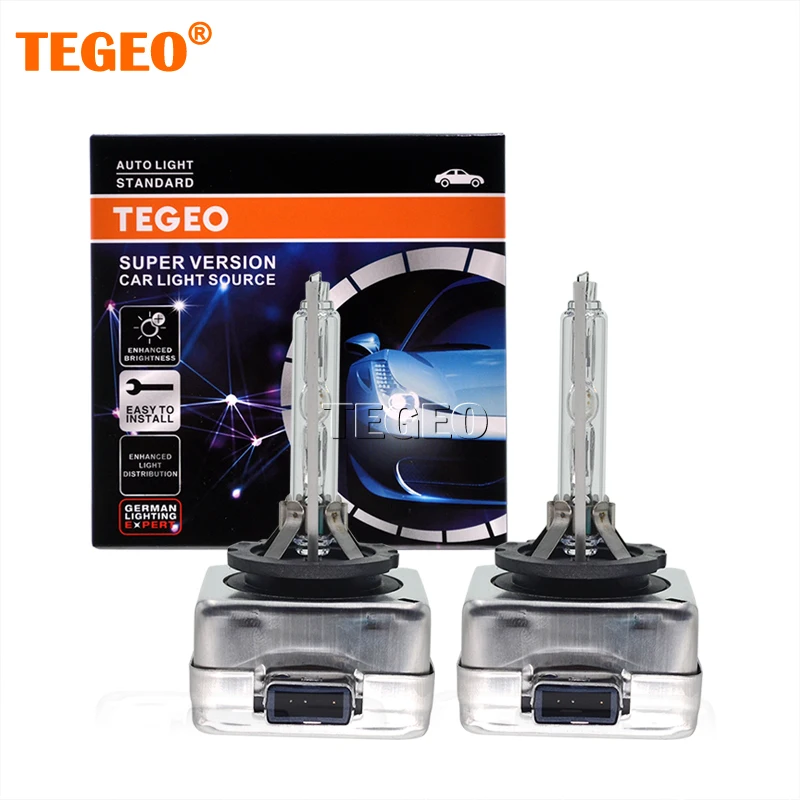 

TEGEO 2PCS 55W D8S Xenon HID Bulb Standard HID Light Car Xenon Headlight D8S 4300K 5000K 8000K 6000K White 66548 D8S Auto Lamps